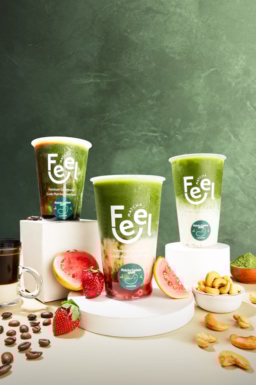 Kolaborasi Arummi Foods dan Feel Matcha: Seri Minuman Baru Matcha Cashew