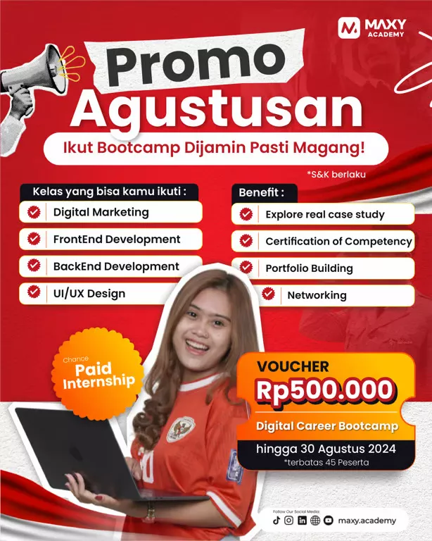Promo Spesial Maxy Academy Sambut Kemerdekaan RI