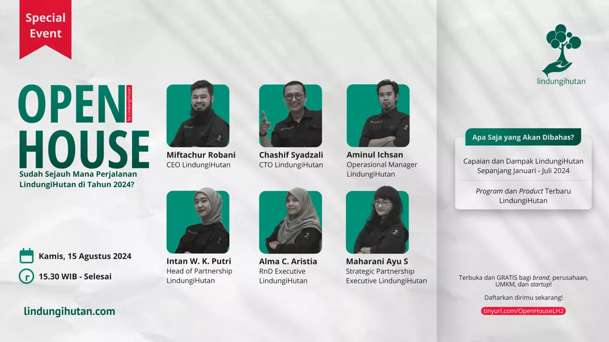 LindungiHutan Gelar Open House untuk Paparkan Dampak dan Kolaborasi