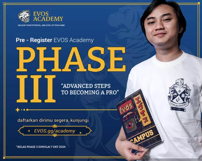 EVOS Academy Fase 3 Dibuka: Raih Impian Jadi Pro Player Esports