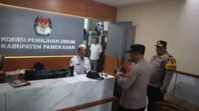 Kapolres Pamekasan Lakukan Pengecekan ke KPU, Bawaslu, dan Gudang Logistik