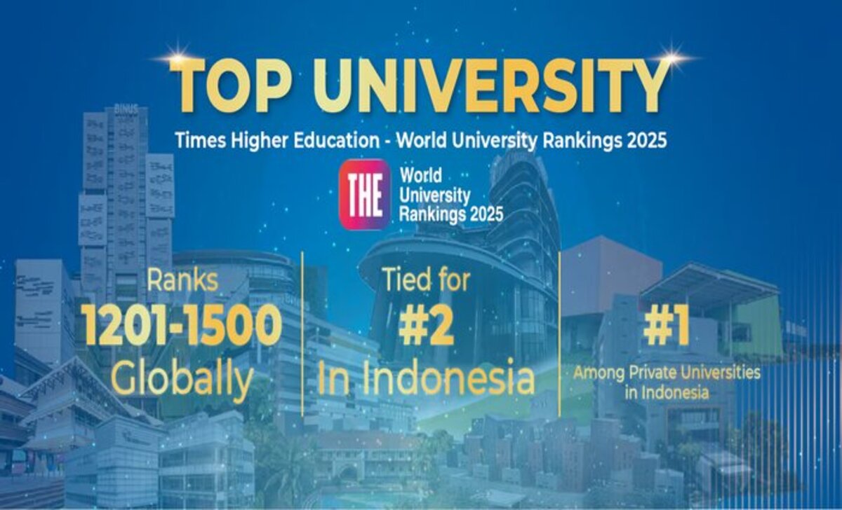 BINUS UNIVERSITY Raih Posisi Kedua di Indonesia pada Times Higher Education World University Rankings 2025