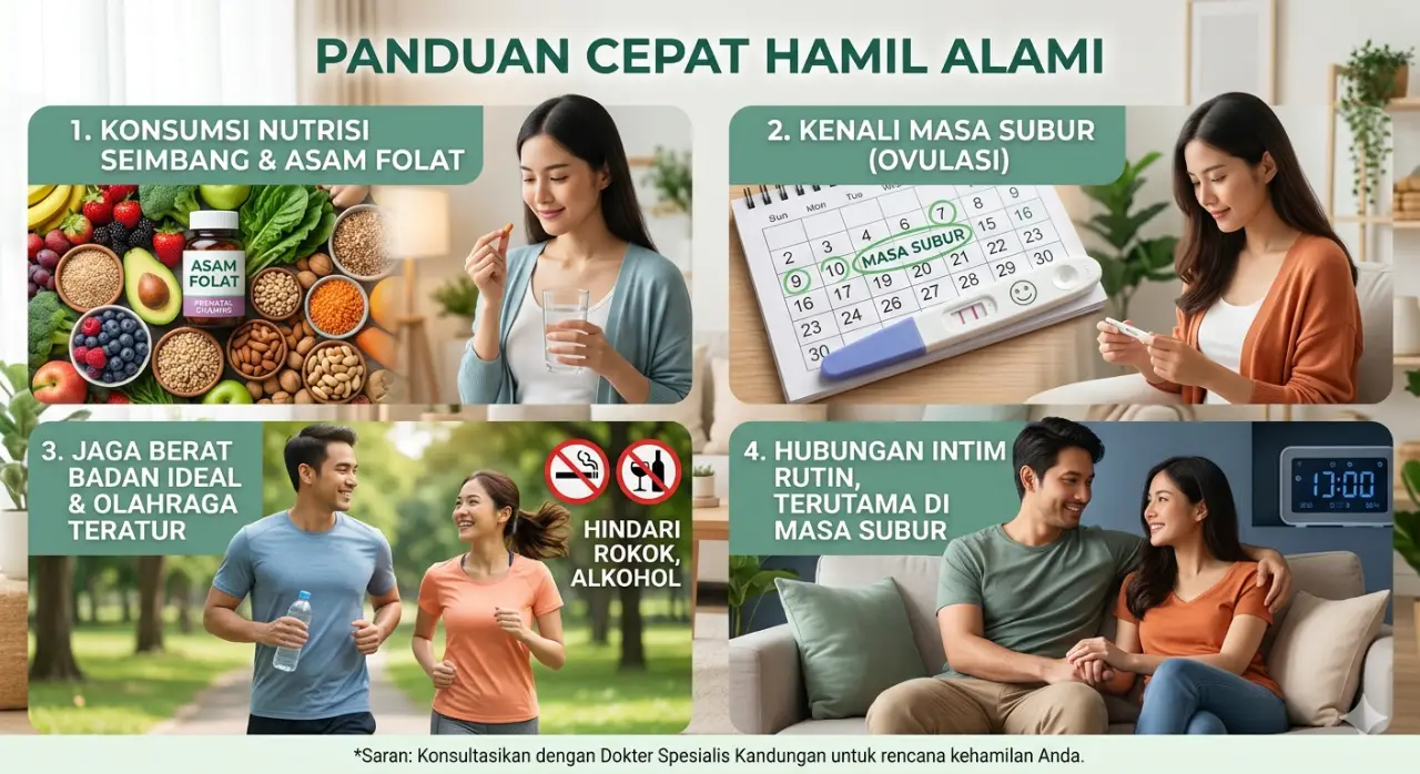 Cara Agar Cepat Hamil, Tips Obat dan Teknik