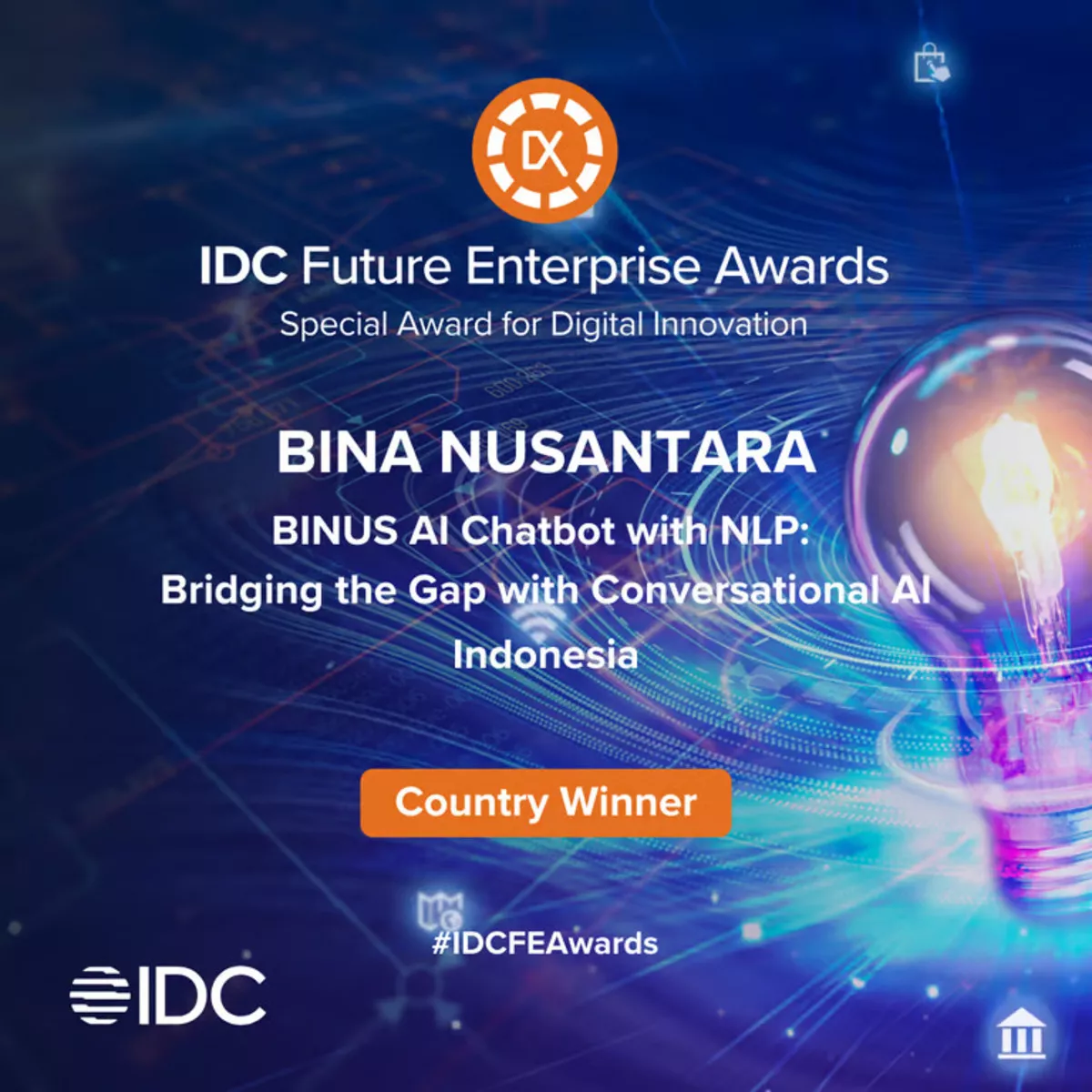 BINUS Raih Penghargaan Inovasi Digital dari IDC 2024
