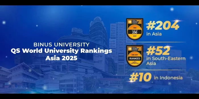 BINUS University Naik 20 Peringkat di QS Rankings Asia