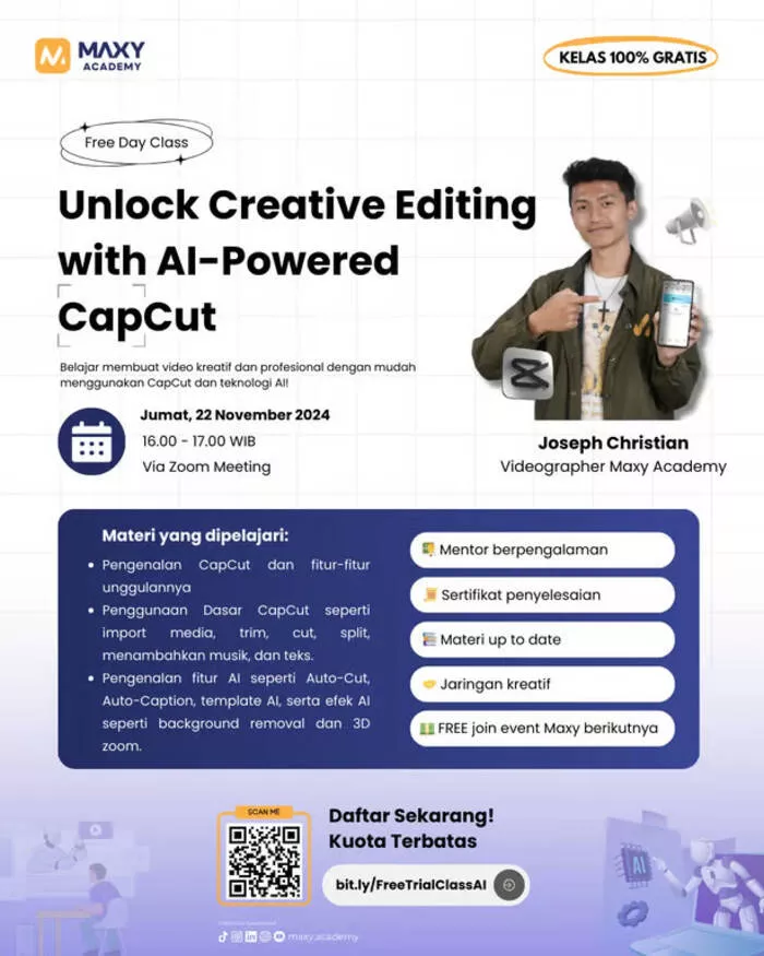 Maxy Academy Gelar Kelas Videografi AI-Powered CapCut