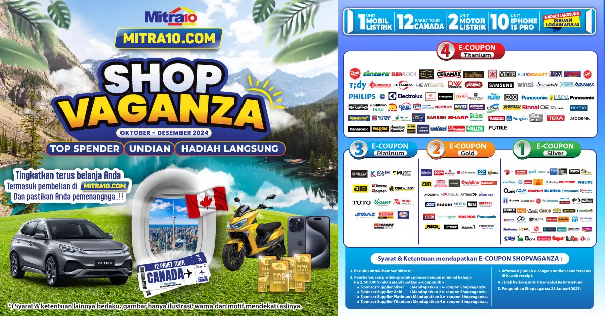 Belanja Shopvaganza 2024, Kumpulkan Kupon & Raih Liburan ke Kanada!