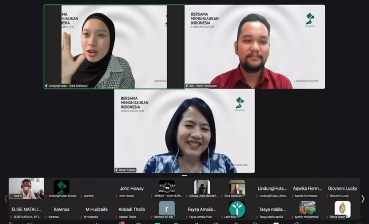 Webinar LindungiHutan Bahas Obligasi Hijau dan Kredit Karbon untuk Ekonomi Berkelanjutan