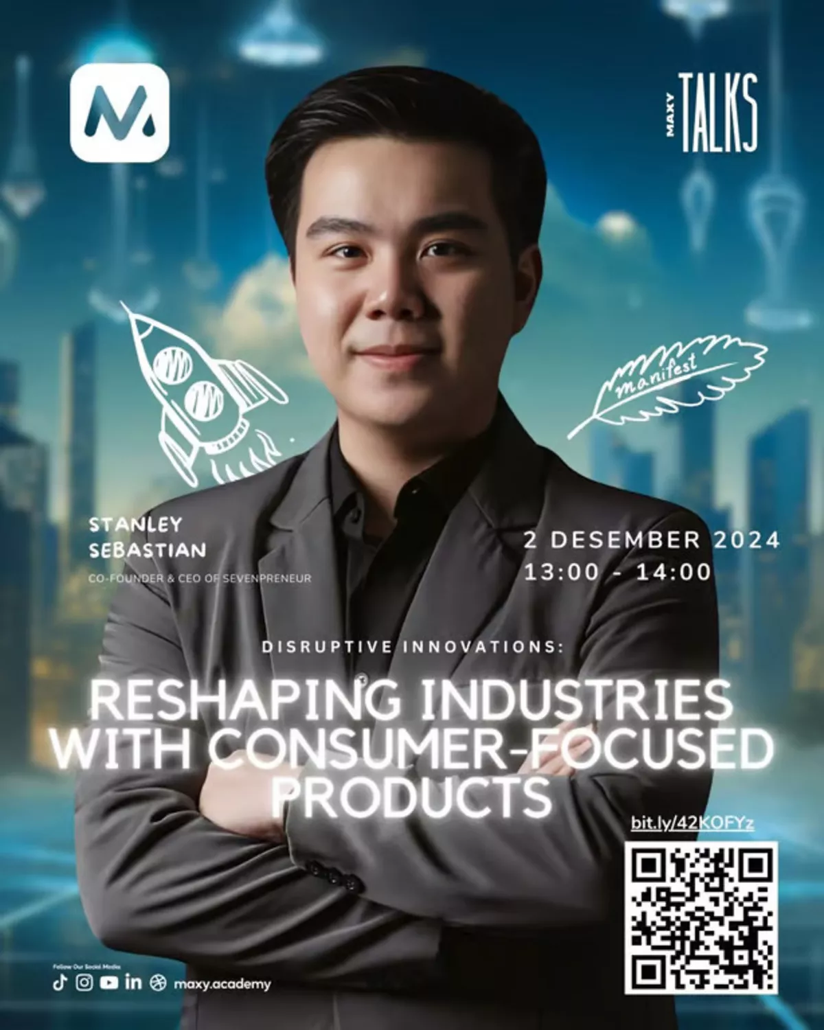 Maxy Academy Gelar Talkshow Inovasi Disruptif dengan CEO Sevenpreneur