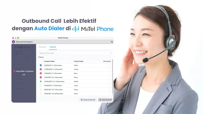 Fitur Auto Dialer Kini Tersedia di MiiTel Phone