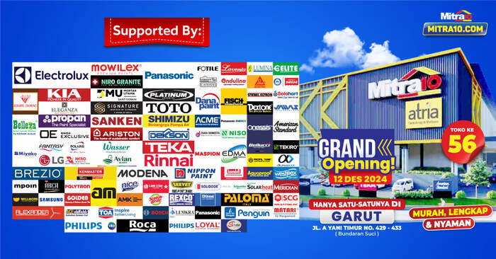 Mitra10 Garut Hadir dengan Promo Menarik untuk Grand Opening