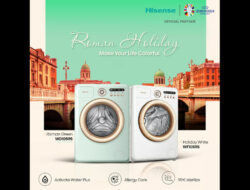 Hisense Luncurkan Mesin Cuci Retro Modern Roman Holiday