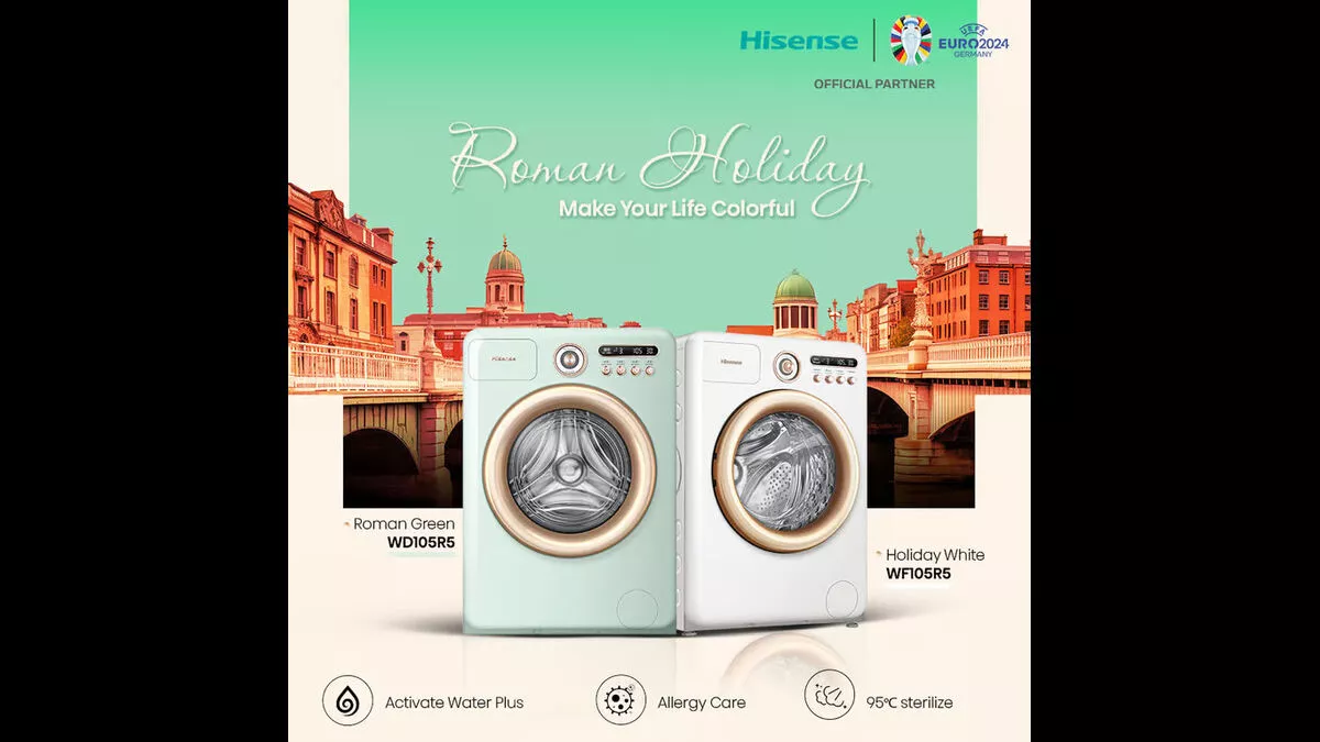 Hisense Luncurkan Mesin Cuci Retro Modern Roman Holiday