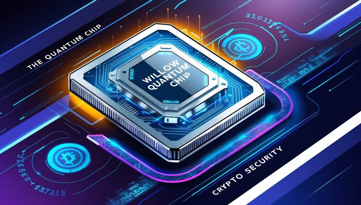 Ilustrasi Willow Quantum Chip (Sumber : Bittime)