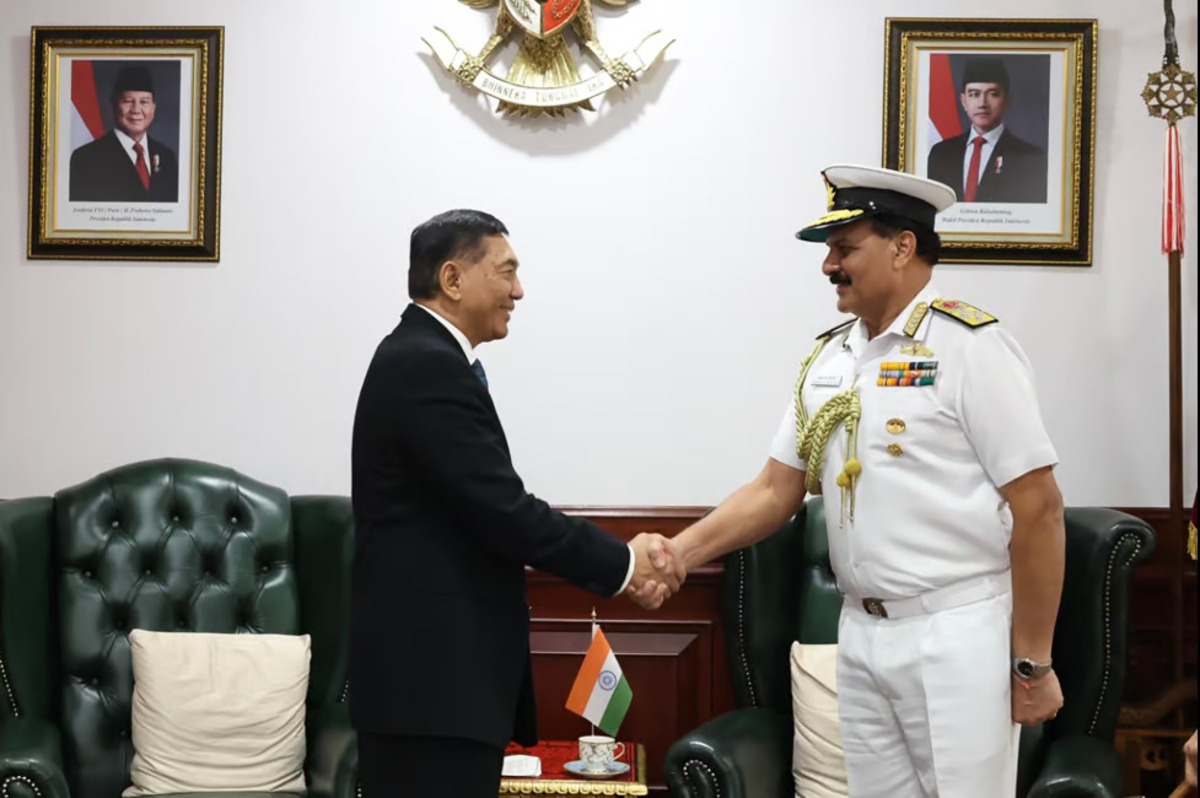 Menteri Pertahanan RI Terima Kunjungan KASAL India (Sumber : Embassy of India Jakarta)