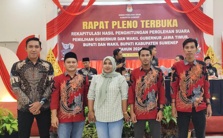 KPU Sumenep Sukses Gelar Rekapitulasi Suara, Paslon 02 Sukses Ungguli Hasil Pilbup