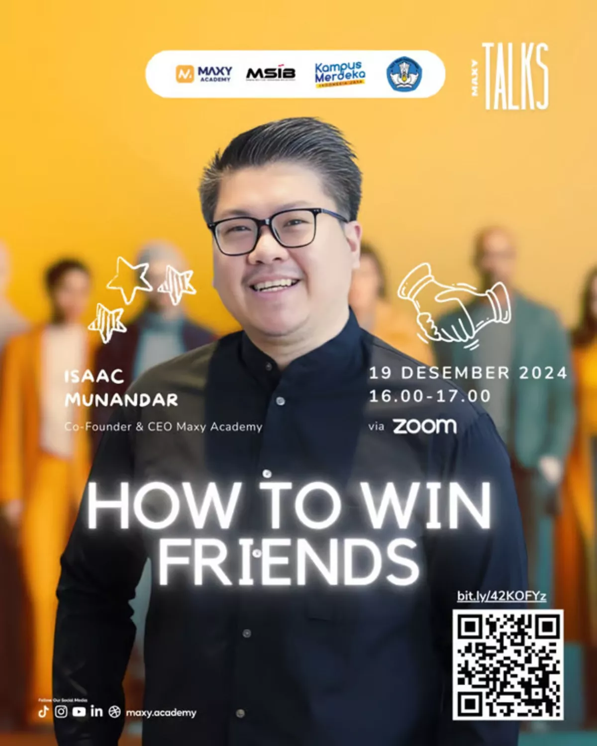 Bahas Pentingnya Relasi Interpersonal, Webinar “MAXY Talk” Ajak Mahasiswa Tingkatkan Komunikasi