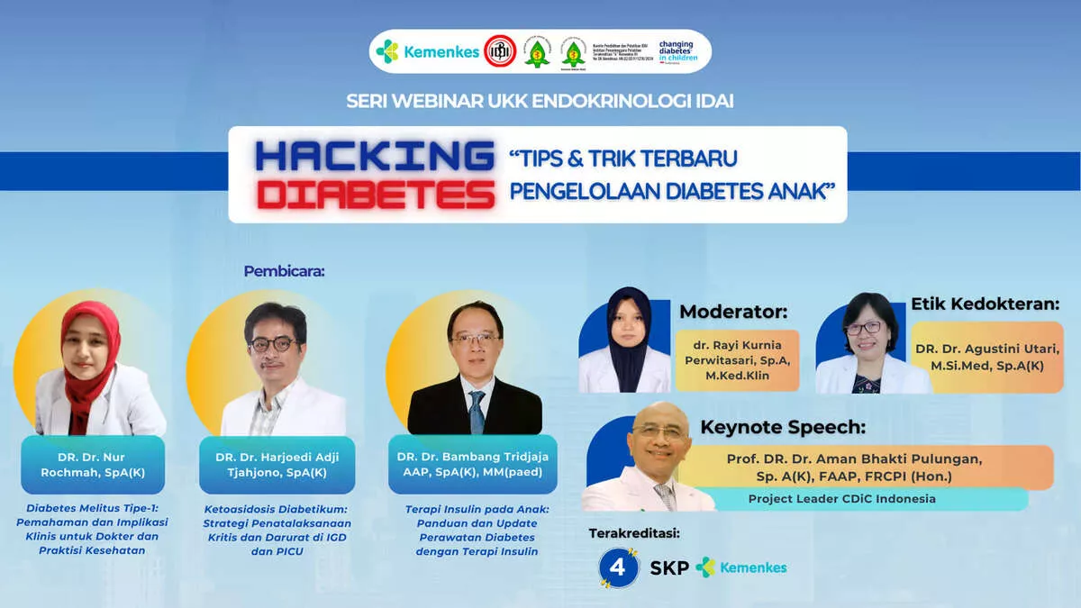 Webinar IDAI Bahas Penanganan Diabetes Anak di Indonesia