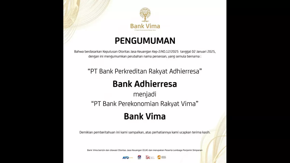 Ilustrasi Berita (Sumber: PT Bank Perekonomian Rakyat Vima)