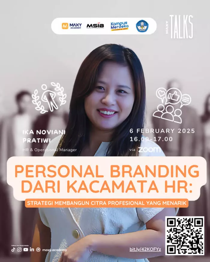 Maxy Academy Gelar Webinar Gratis tentang Personal Branding