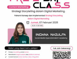MAXY Academy Adakan Kelas Gratis tentang Storytelling dalam Marketing