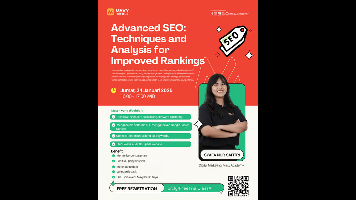 MAXY Academy Gelar Pelatihan Gratis: Strategi SEO untuk Bisnis Digital