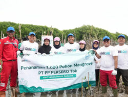 PTPP Tanam 1.000 Mangrove untuk Lindungi Pesisir Tambakrejo