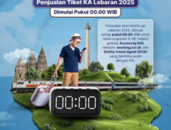Tiket Kereta Lebaran 2025 Sudah Bisa Dipesan