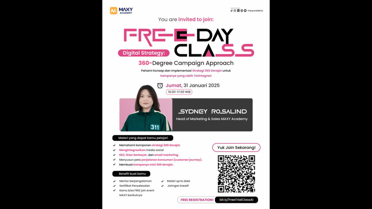 Pelatihan Digital Gratis: MAXY Academy Hadirkan Ahli Marketing