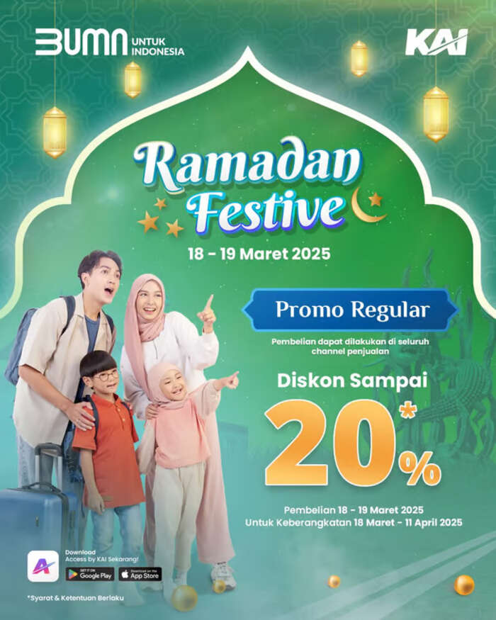 Promo Ramadan Spesial KAI dengan Diskon dan Flash Sale