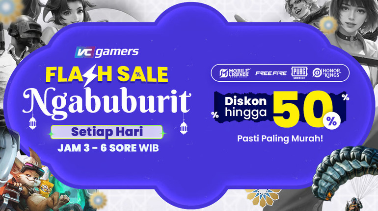 VCGamers Tawarkan Diskon Top Up Game Hingga 50% Selama Ramadan