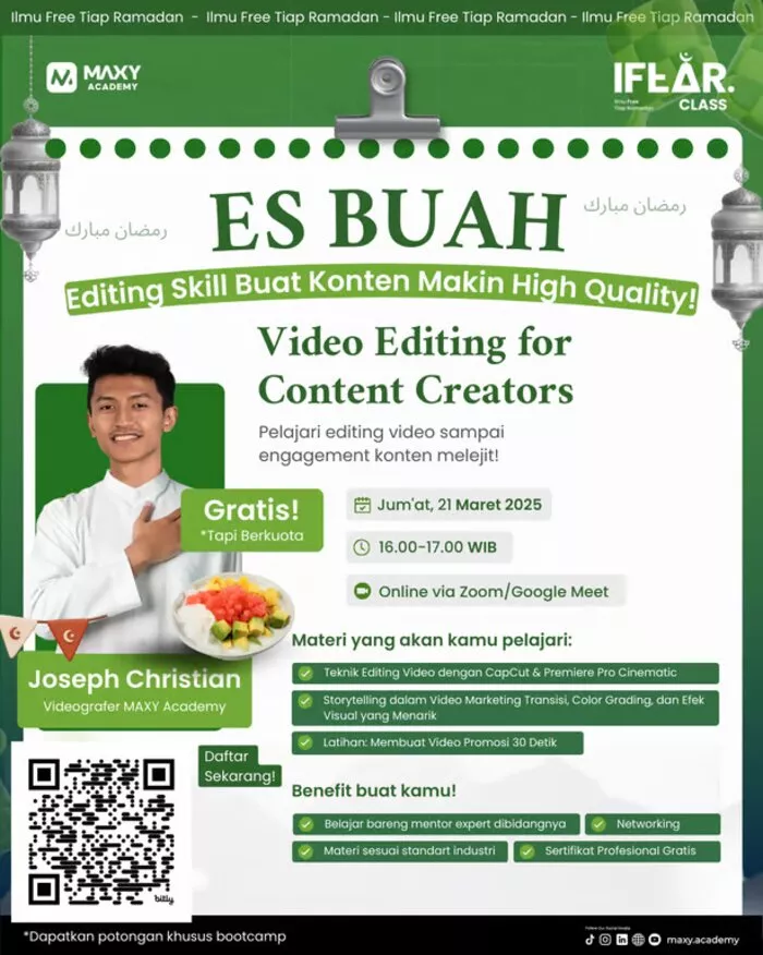 MAXY Academy Gelar Workshop Video Editing untuk Kreator Konten