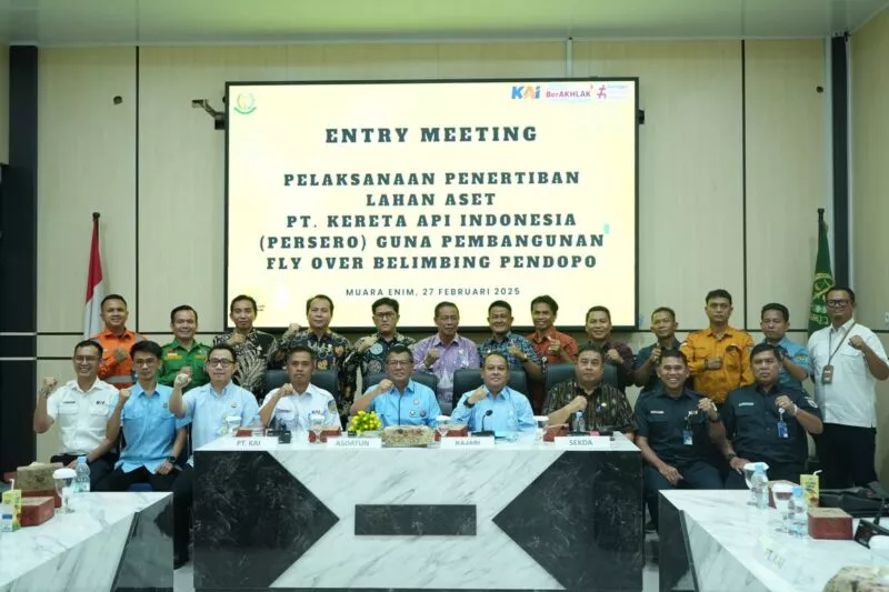 KAI dan Kejati Sumsel Percepat Pembangunan Flyover Muara Enim