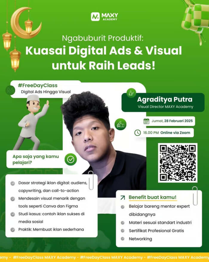 MAXY Academy Gelar Kelas Gratis Digital Ads dan Desain