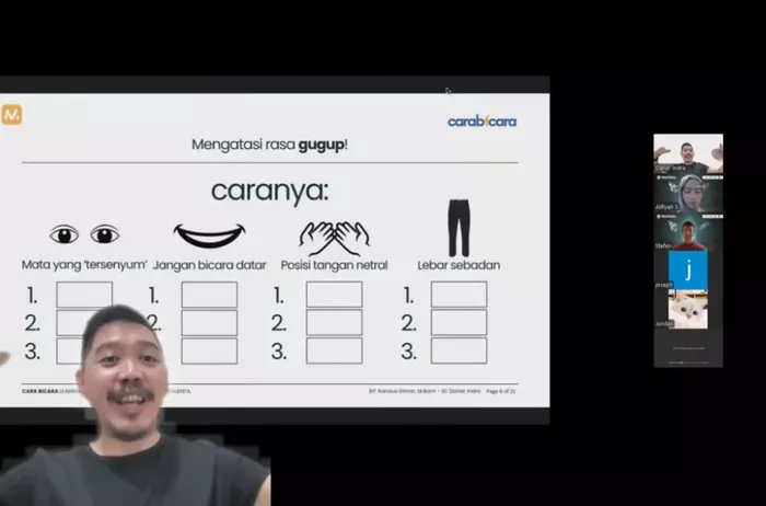 MAXY Academy Gelar Webinar Public Speaking dengan Danar Indra
