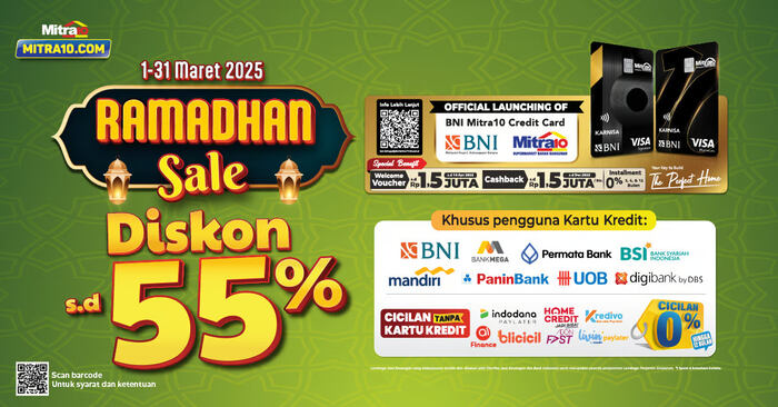 Mitra10 Ramadhan Sale: Diskon dan Cashback Menarik!