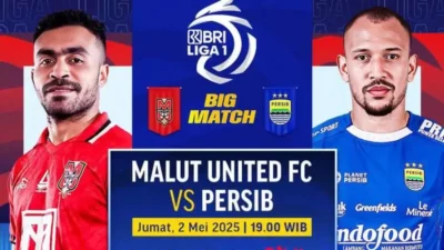 Pertandingan Penentu, Malut United Tantang Ambisi Juara Persib di Liga 1