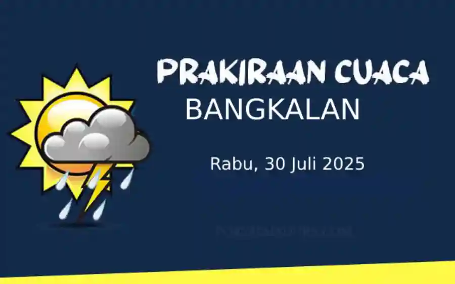 Cuaca Bangkalan Hari Ini 30 Juli 2025 Cerah di Pagi, Berawan di Siang-Malam, Suhu Capai 32°C