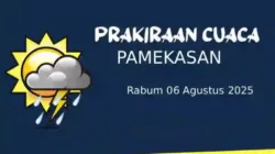 Cuaca Cerah di Pamekasan, Awan Tipis Muncul Siang Hari 06 Agusutus 2025