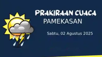 Cuaca Pamekasan Hari Ini 02 Agustus 2025 Cerah Sepanjang Hari, Waspadai Angin Kencang di Tlanakan