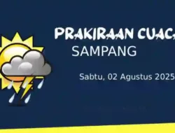 Cuaca Sampang Hari Ini 02 Agustus 2025 Cerah Sepanjang Hari, Suhu Capai 33°C di Pangarengan dan Sreseh
