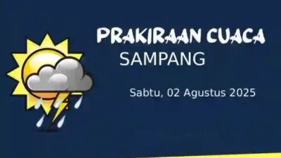 Cuaca Sampang Hari Ini 02 Agustus 2025 Cerah Sepanjang Hari, Suhu Capai 33°C di Pangarengan dan Sreseh