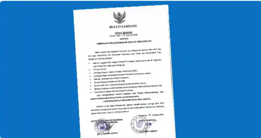 Hentikan Aktivitas Saat Adzan! Bupati Sampang Wajibkan Sholat Berjamaah bagi ASN hingga Nelayan