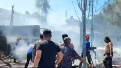 Kebakaran Kandang Sapi di Sumenep, Damkar Cepat Bertindak – Tidak Ada Korban Jiwa