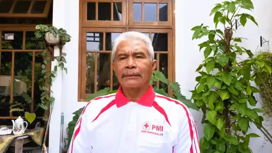 Motor Relawan PMI Bangkalan Dicuri Saat Baksos, Aksi Terekam CCTV