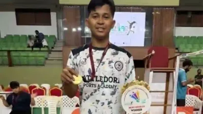 Pebulu Tangkis Asal Sampang Rebut Emas di India, Dukung Klub Dubai Tapi Bendera Indonesia Berkibar