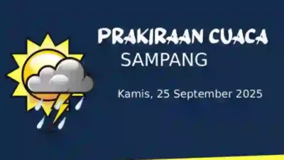 Cuaca Sampang Hari Ini Kamis, 25 September 2025, Cerah Sepanjang Hari, Angin Kencang di Ketapang dan Sokobanah!