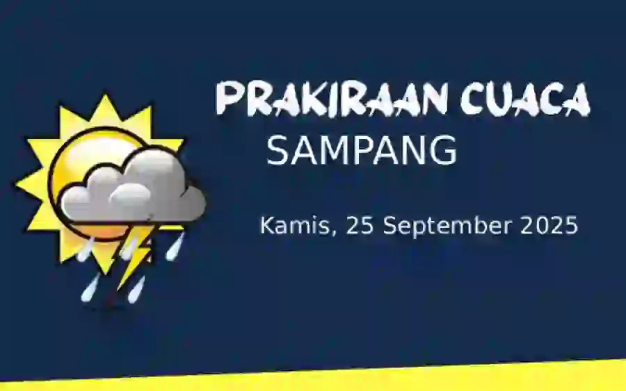 Cuaca Sampang Hari Ini Kamis, 25 September 2025, Cerah Sepanjang Hari, Angin Kencang di Ketapang dan Sokobanah!