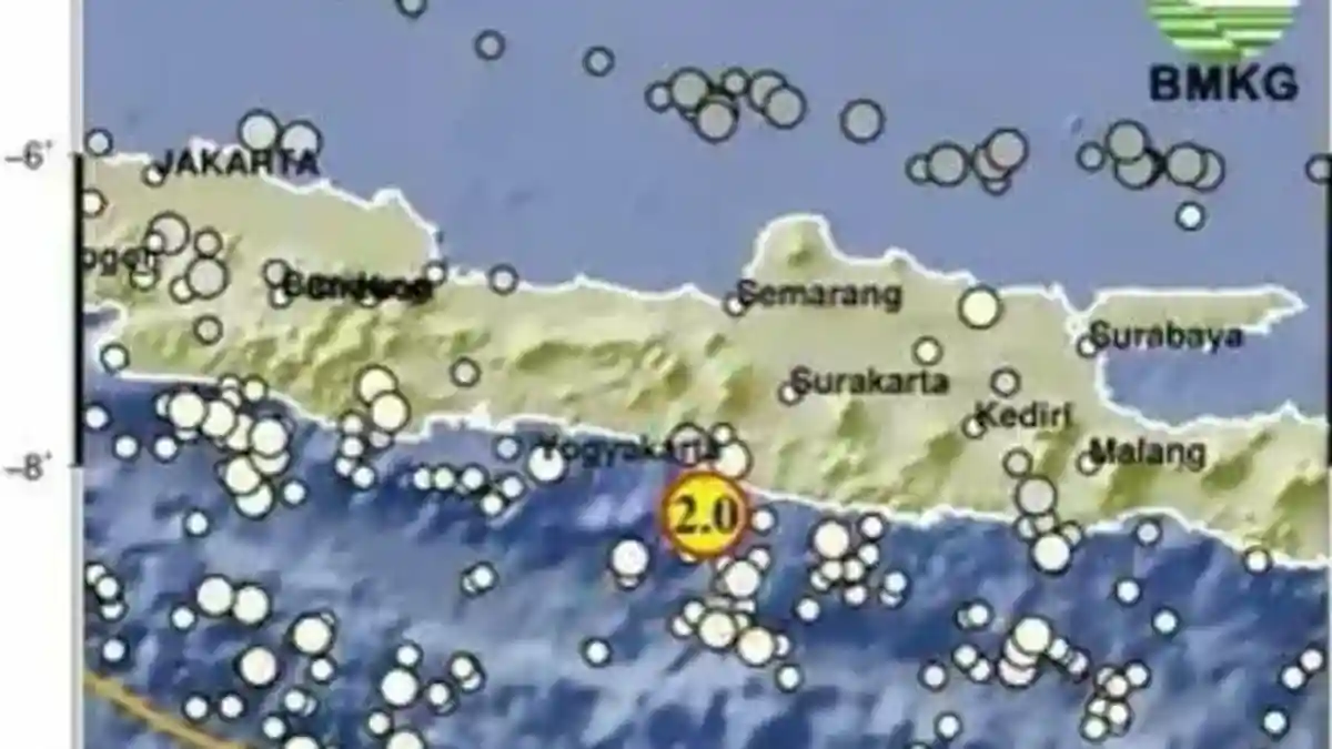 Gempa Susulan Magnitudo 2 Guncang Bantul 27 Menit Usai Gempa Pacitan, BMKG: Tidak Berpotensi Tsunami