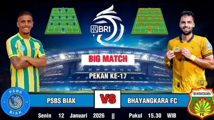 PSBS Biak vs Bhayangkara FC_ Duel Taktik di Maguwoharjo, Siapa Bawa Pulang Poin_